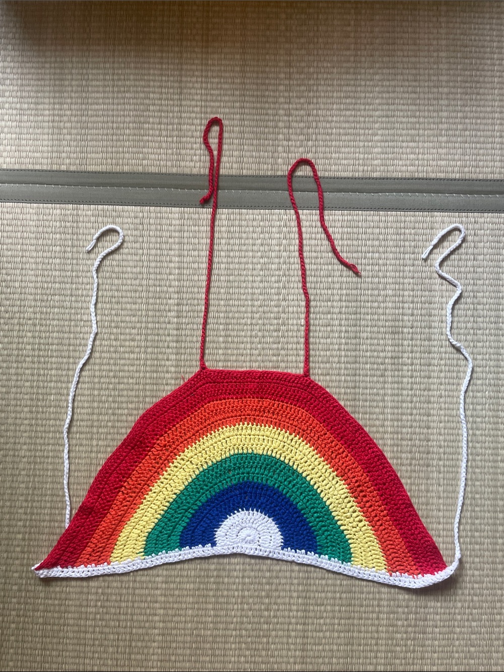 Rainbow Crochet Top